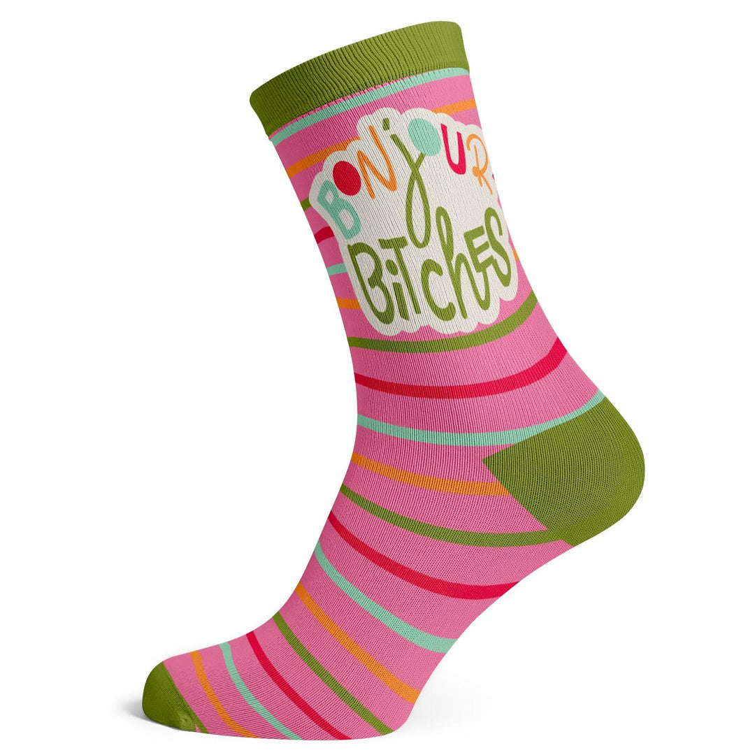Bonjour Bitches Socks - Socks To Be You