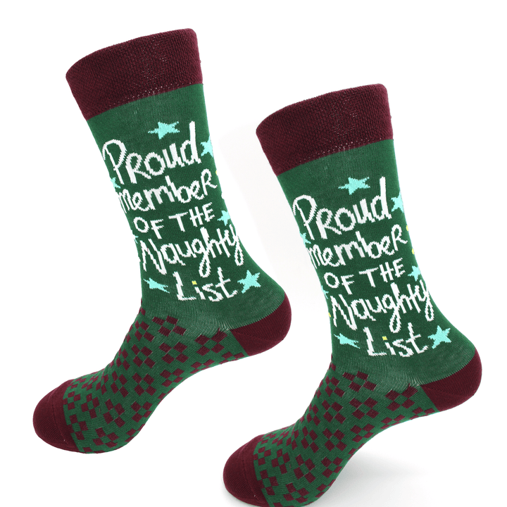 Christmas Proud Member Of The Naughty List Socks - Socks To Be You