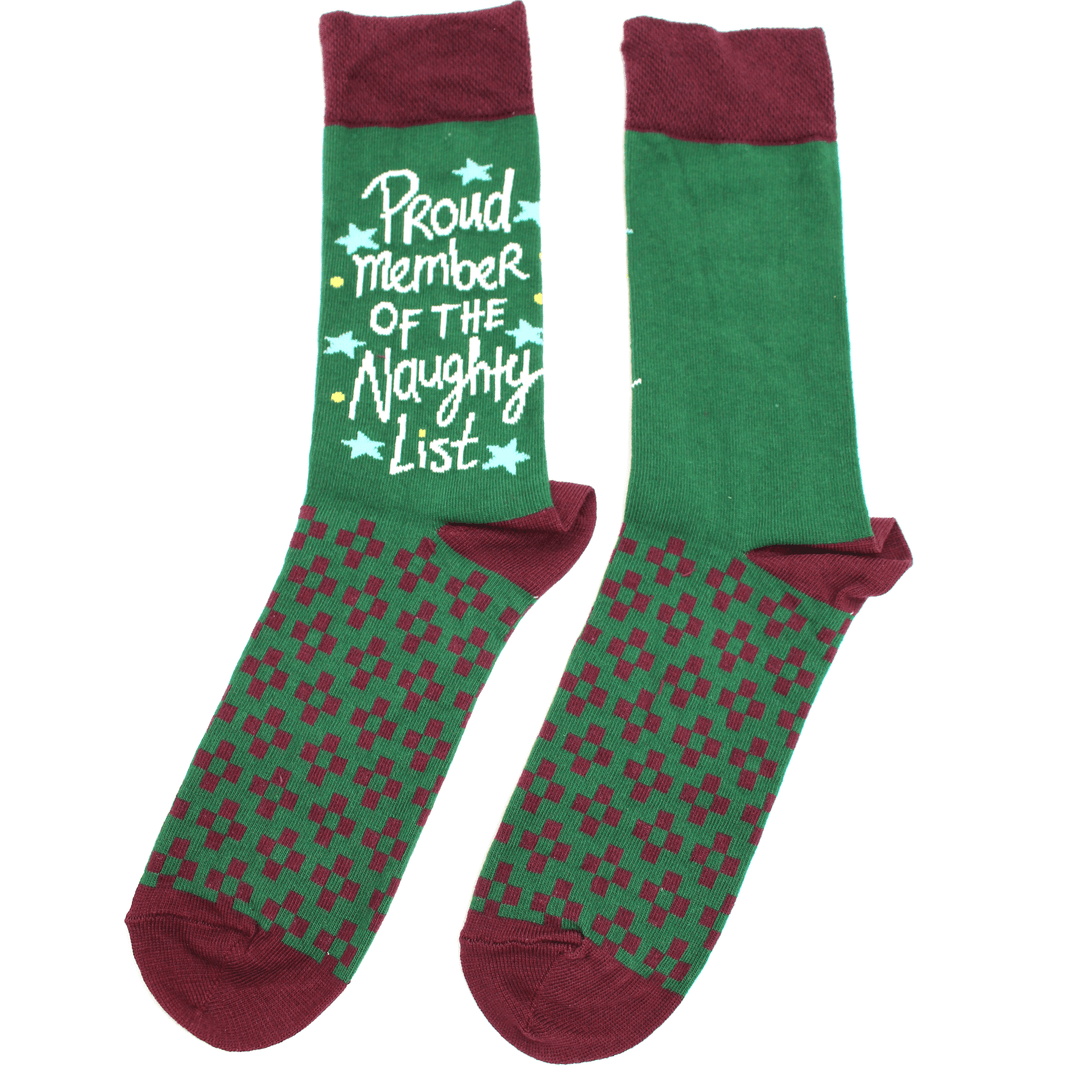 Christmas Proud Member Of The Naughty List Socks - Socks To Be You