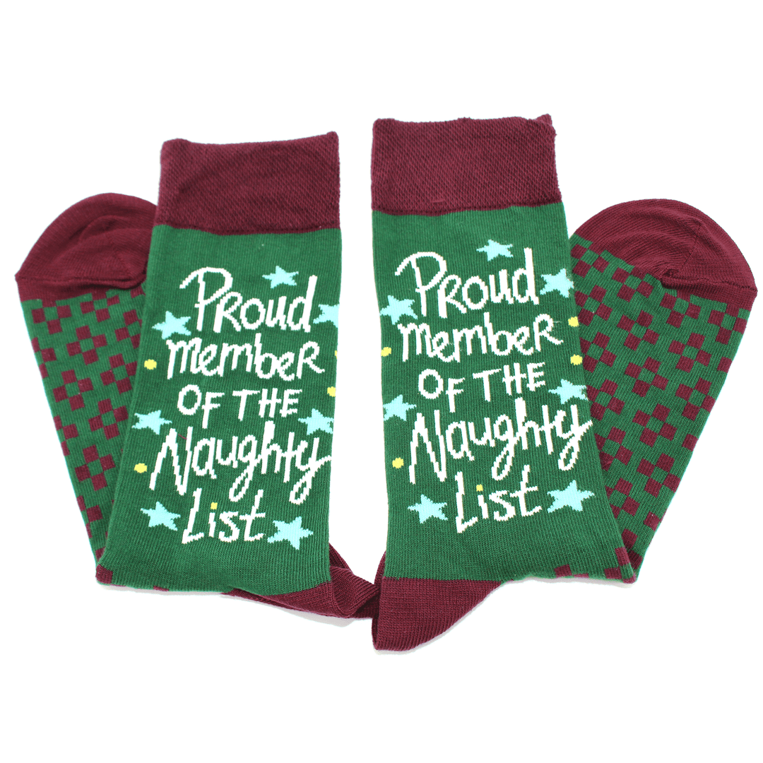 Christmas Proud Member Of The Naughty List Socks - Socks To Be You