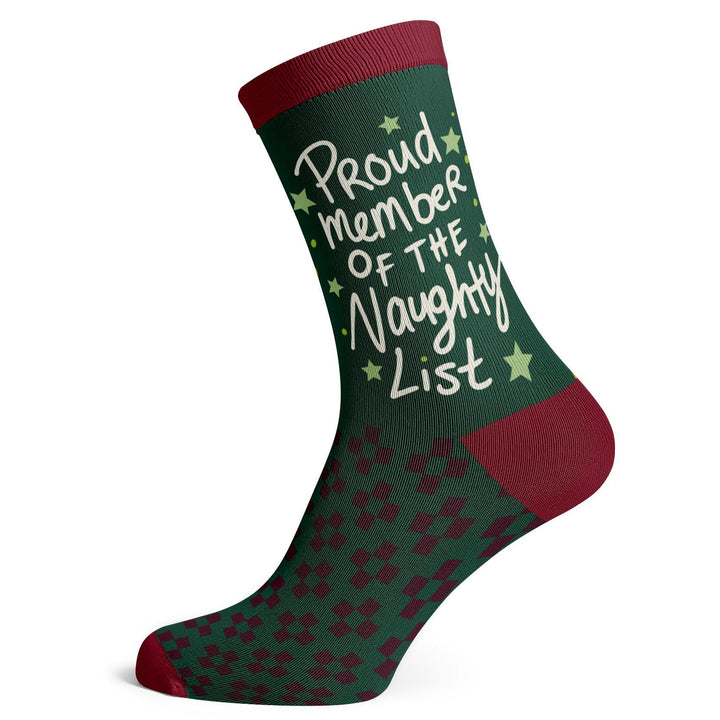 Christmas Proud Member Of The Naughty List Socks - Socks To Be You