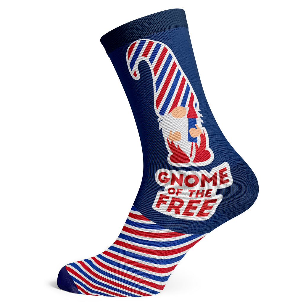 Americana Gnome Of The Free Socks