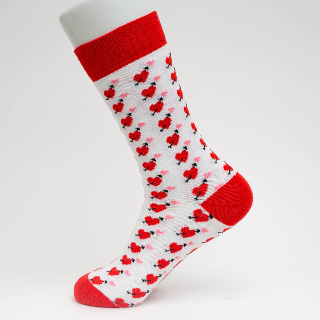 Hearts on Parade Socks | Printed Socks | Socks To Be You