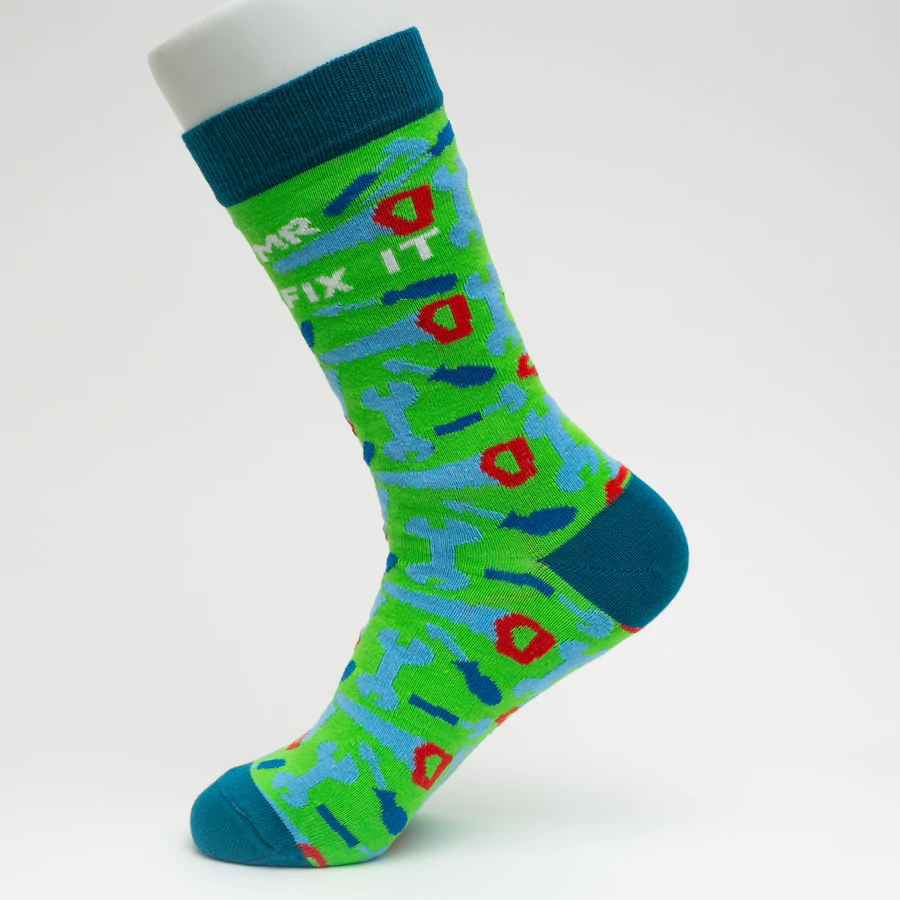 Mr. Fix It Socks | Print Socks | Socks To Be You