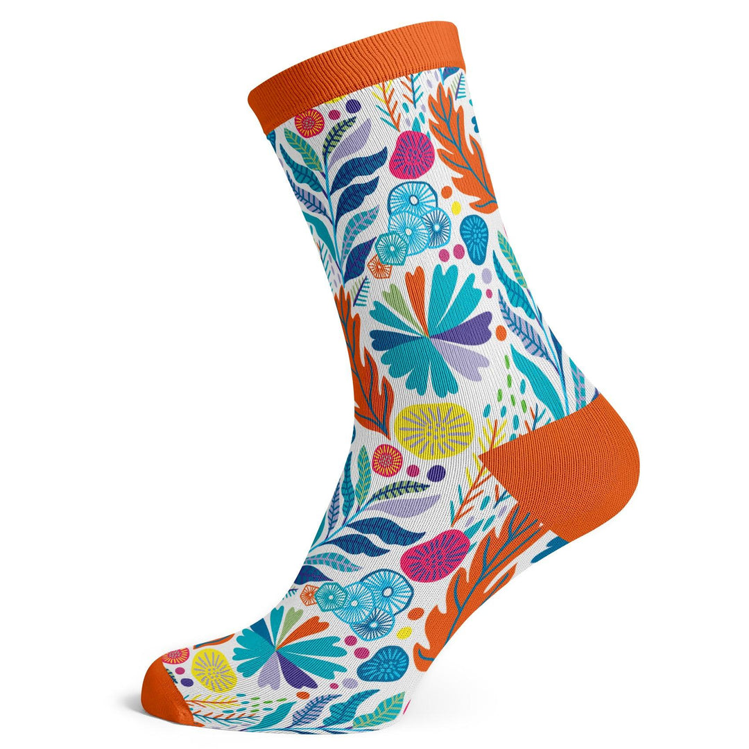 Vibrant Floral Socks - Socks To Be You