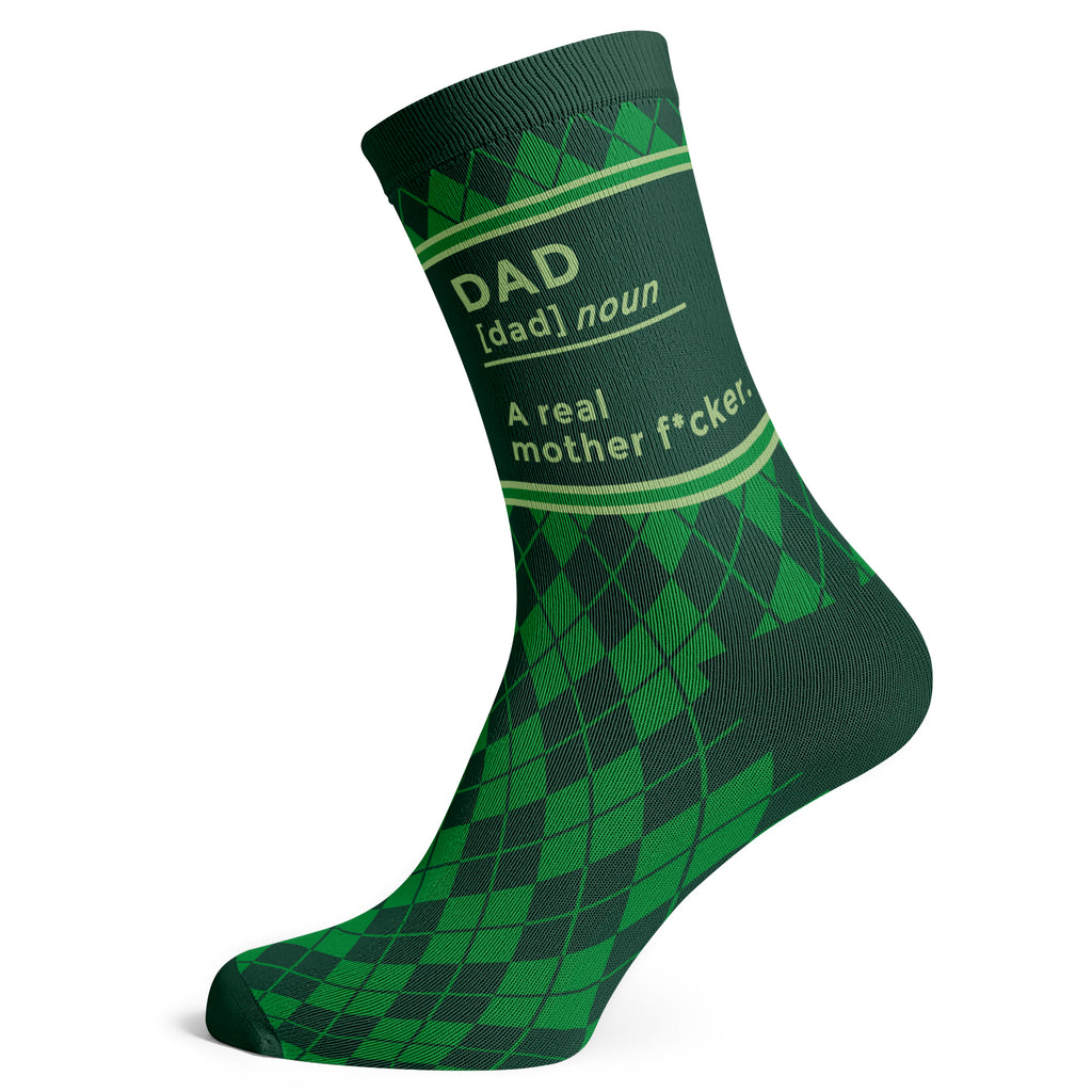 Dad A Real Mother F-Cker Socks