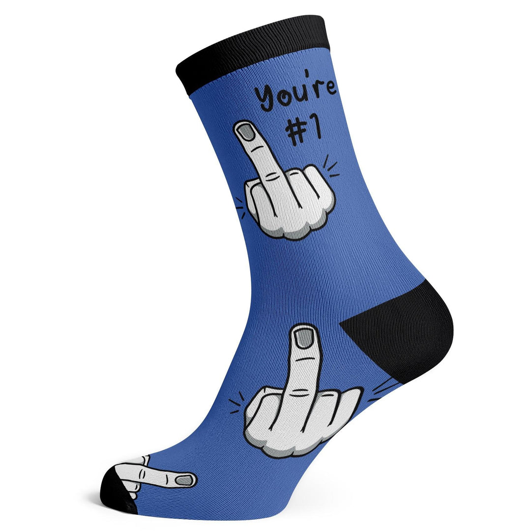 Middle Finger No1 Socks - Socks To Be You