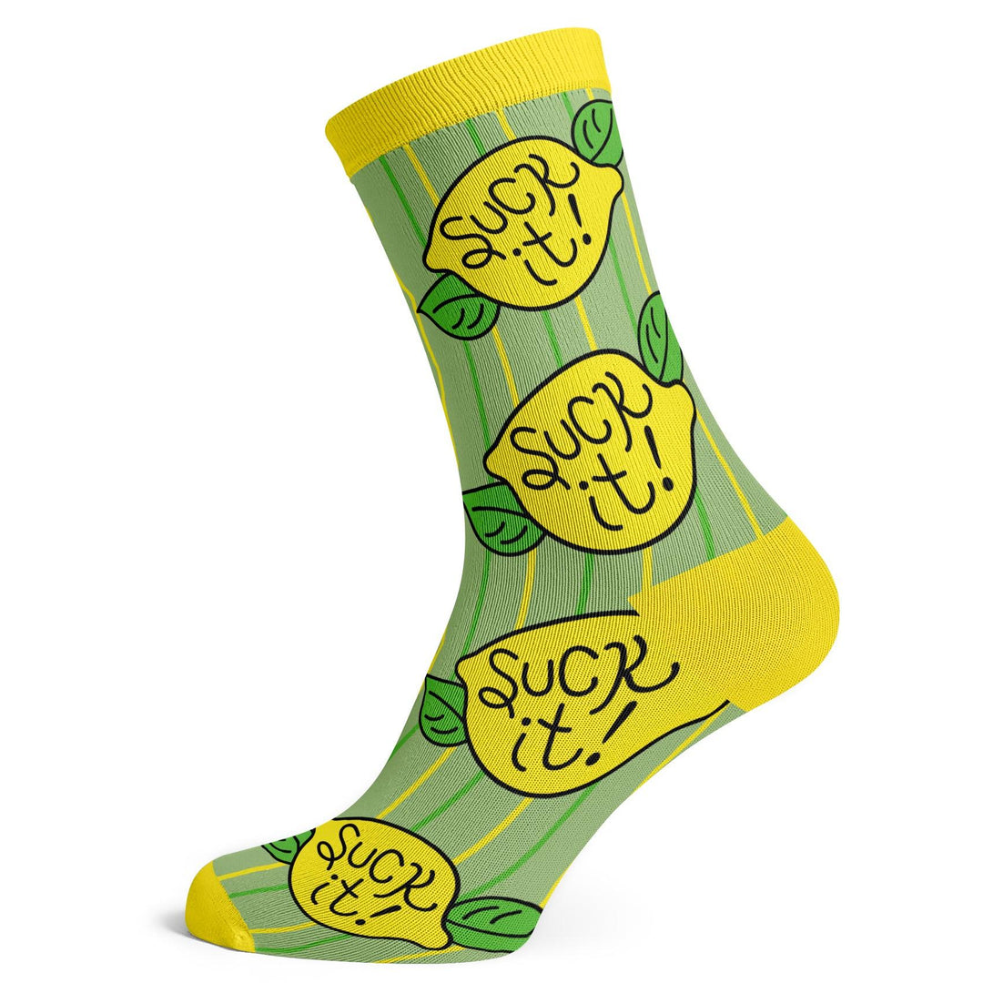 Lemons Suck It Socks - Socks To Be You