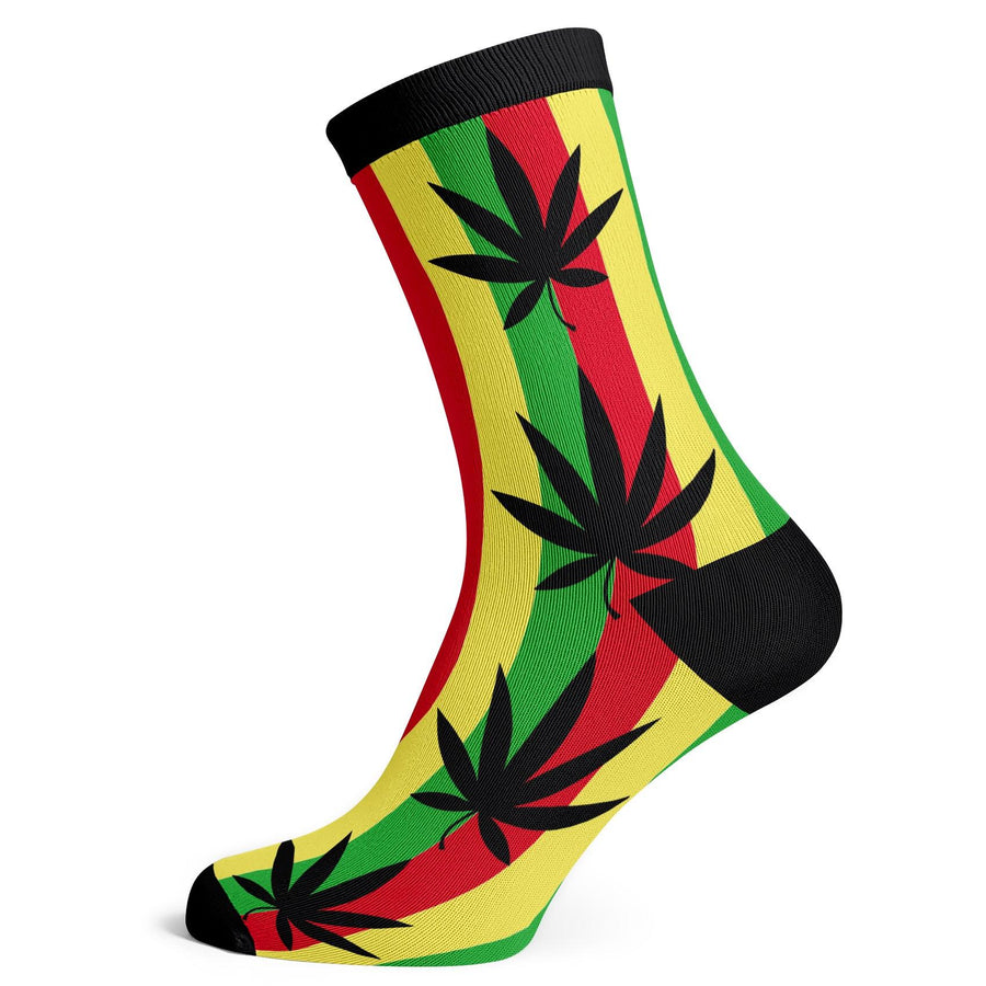 Cannabis Jamaican Flag Socks - Socks To Be You