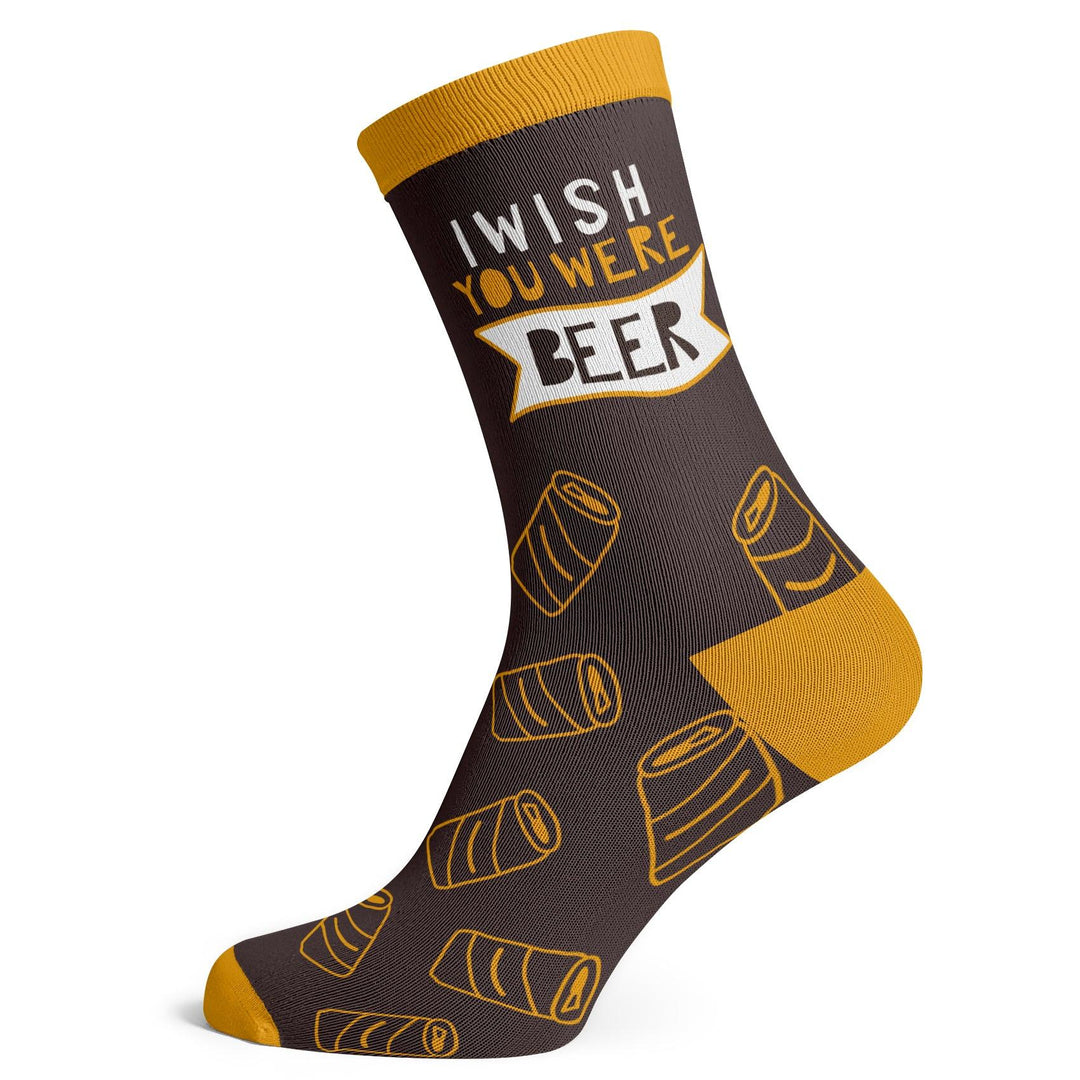 Wish You Were Beer Socks - Socks To Be You