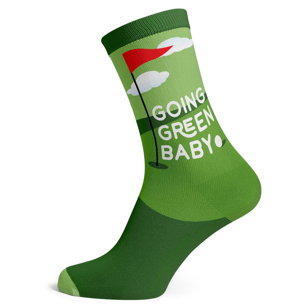Golf Going Green Baby Socks