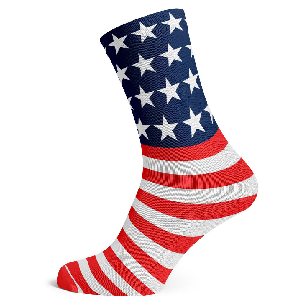 Americana Stars on Top of Stripes Socks