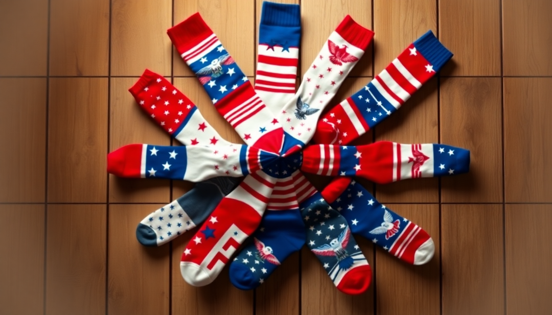 Celebrate Americana with Patriotic Socks from Socks To Be You