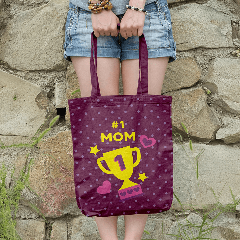 Number 1 Mom Tote Bags - Socks To Be You