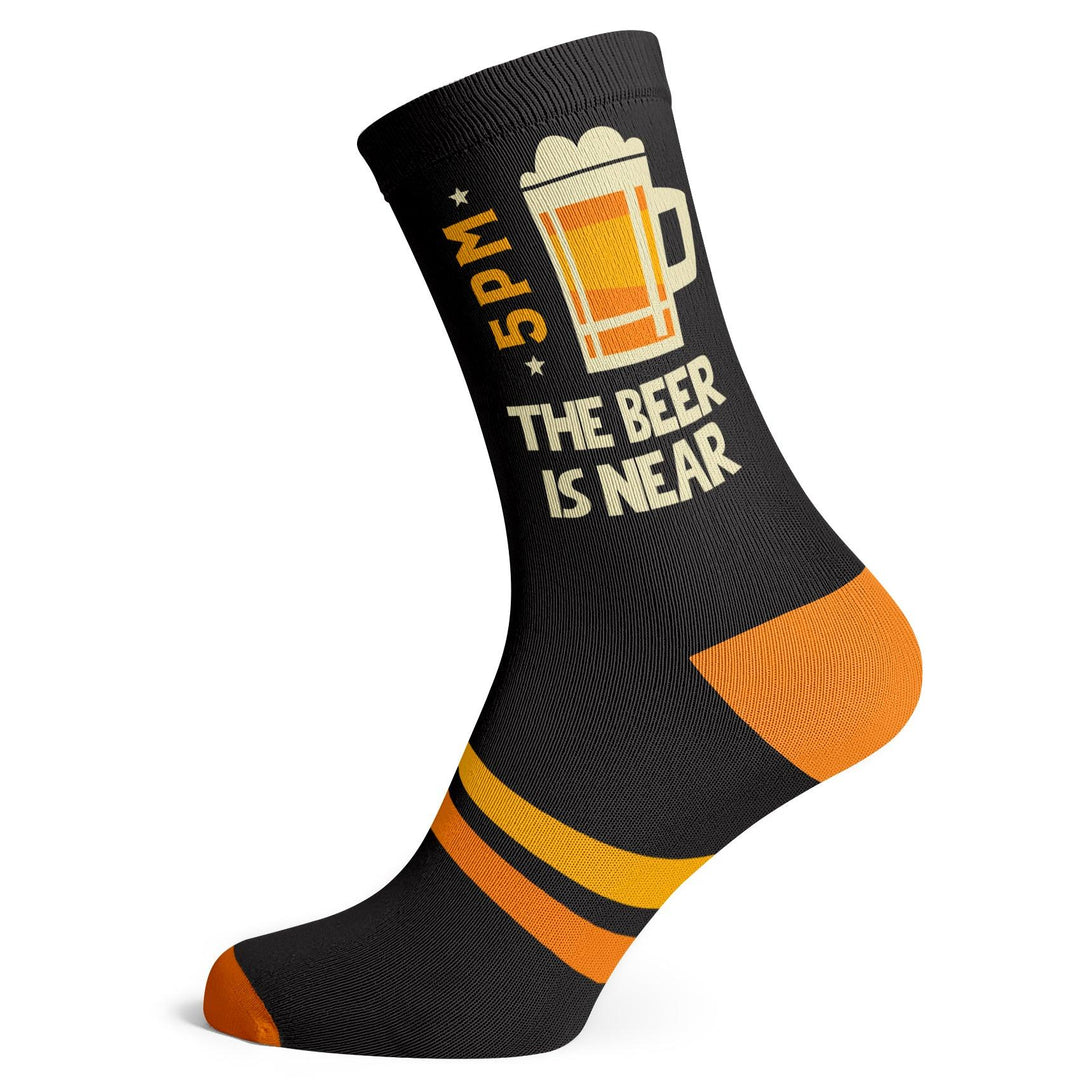 The Beer Is Near Socks - Socks To Be You