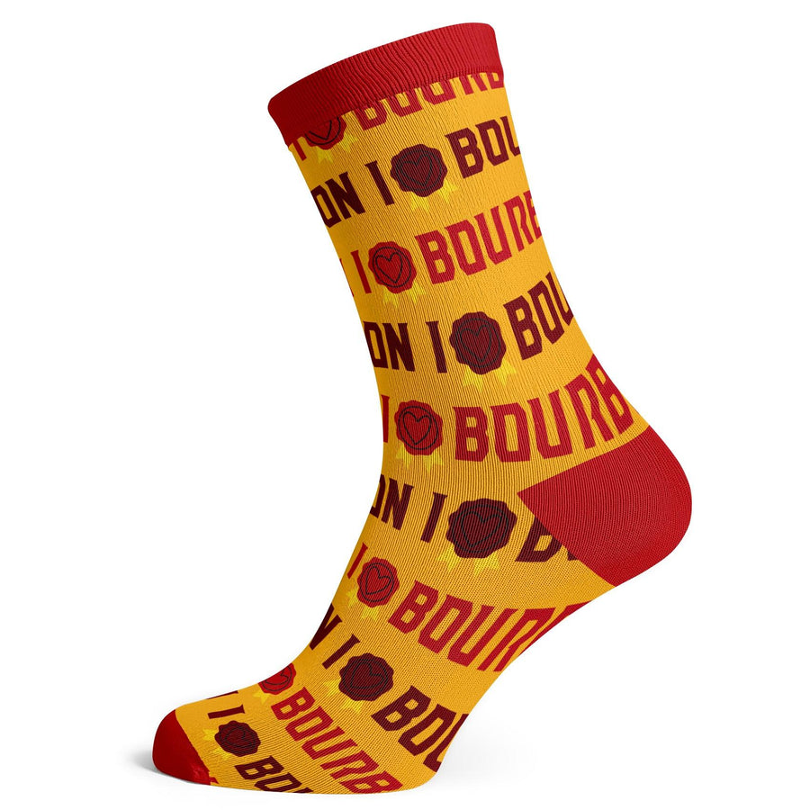 I Love Bourbon Socks - Socks To Be You