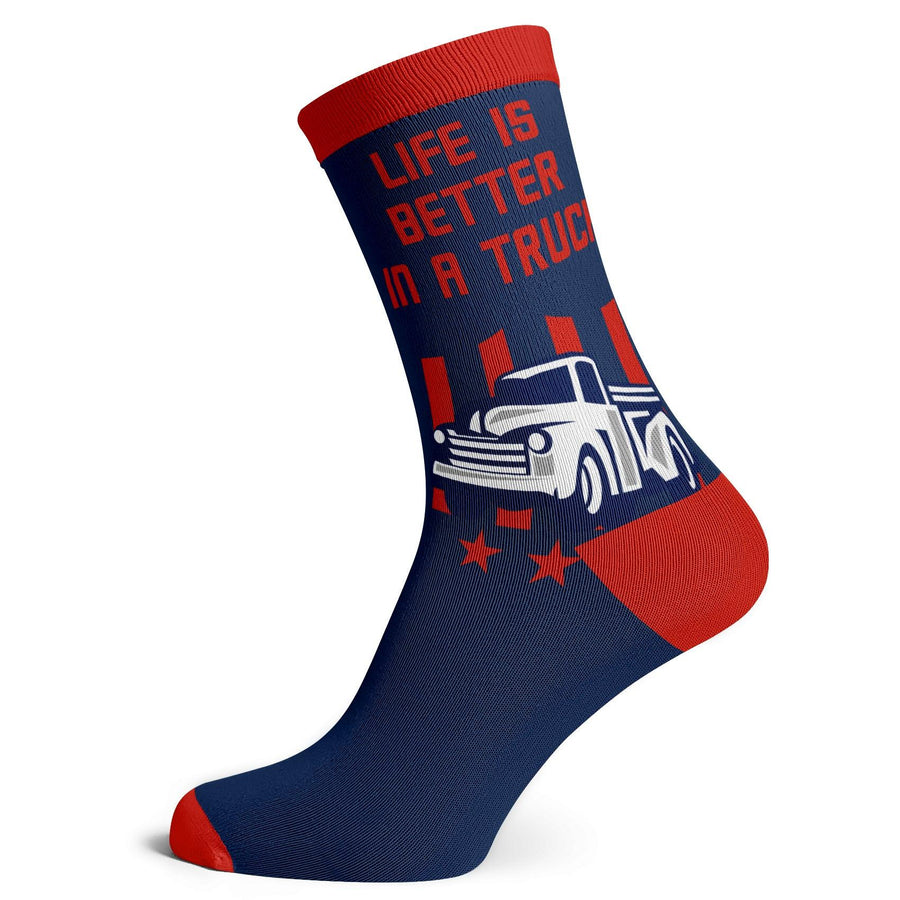 Life Is Better In A Truck Socks - Socks To Be You