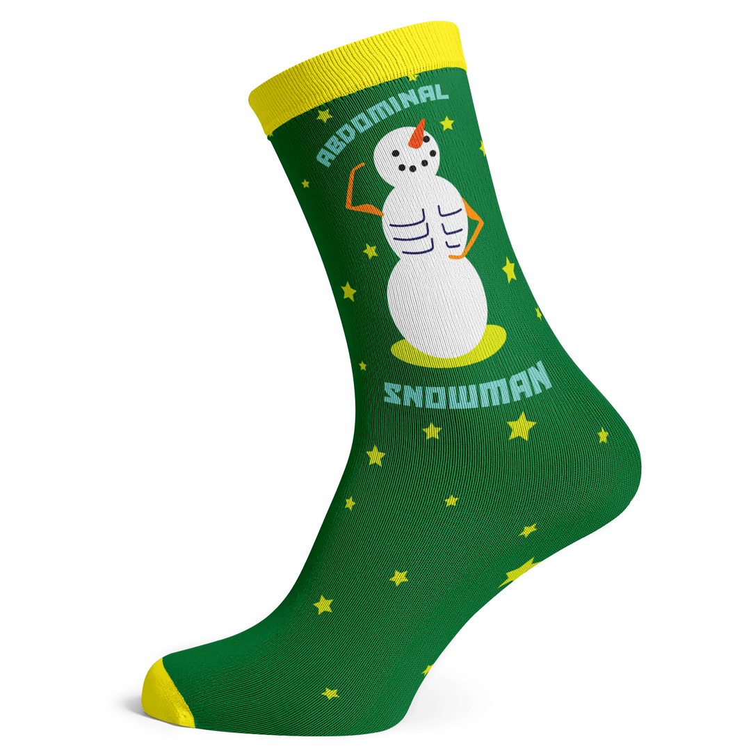 Abdominal Snowman Socks - Socks To Be You