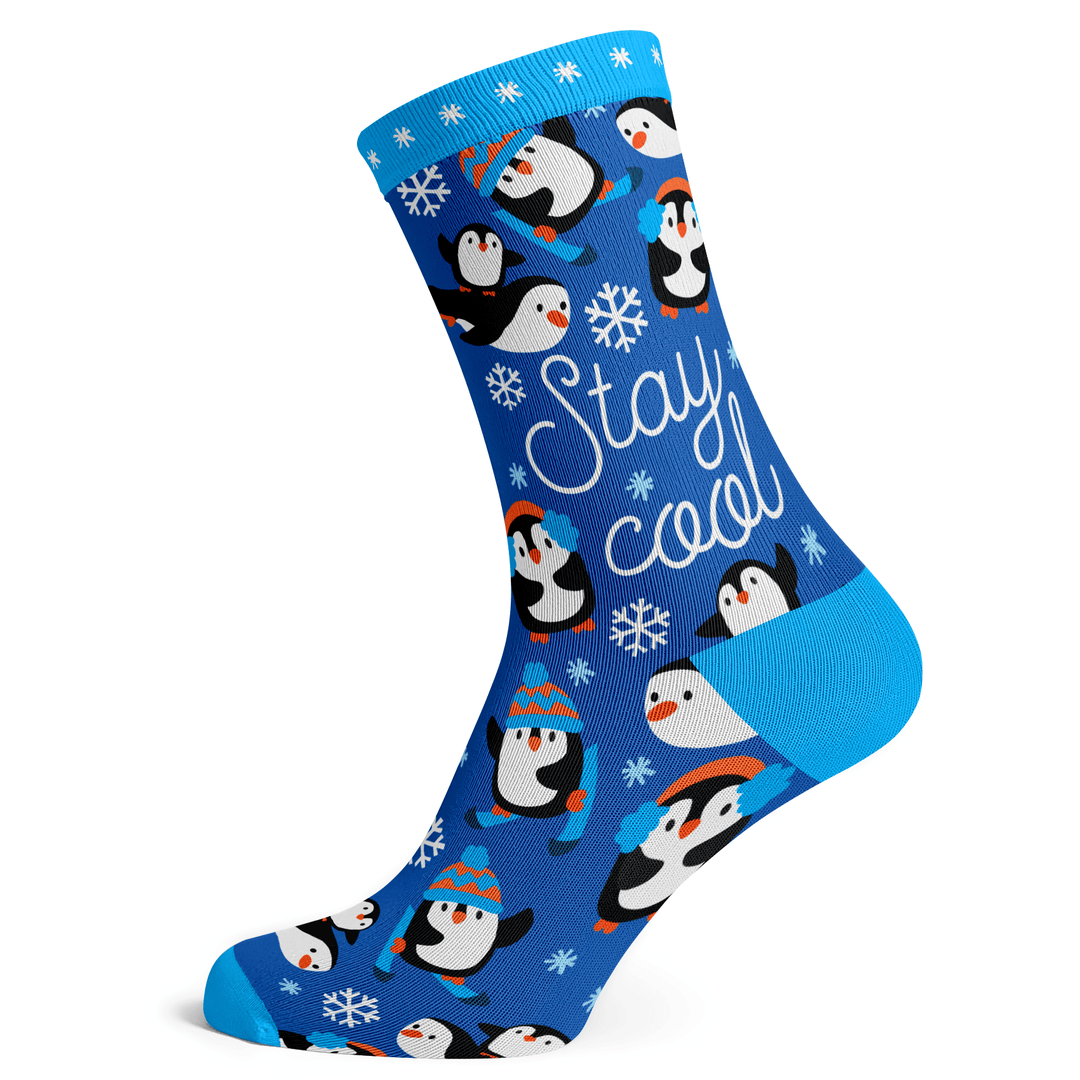 Stay Cool Penguins Socks - Socks To Be You