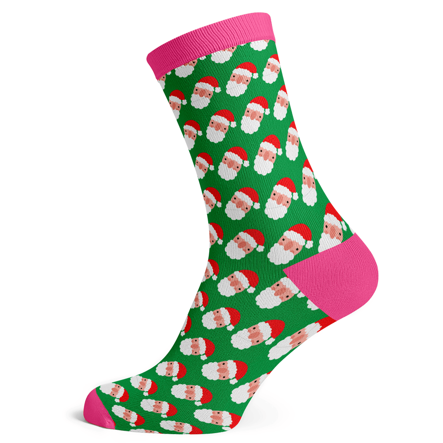 Heads Up Santa Socks - Socks To Be You