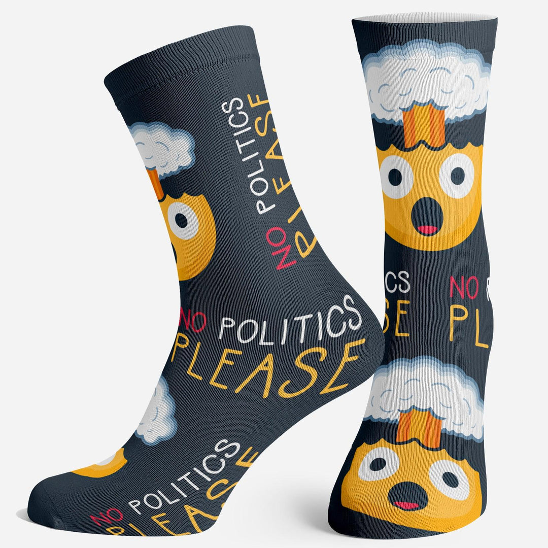 Politics Makes My Head Explode Socks - Socks To Be You