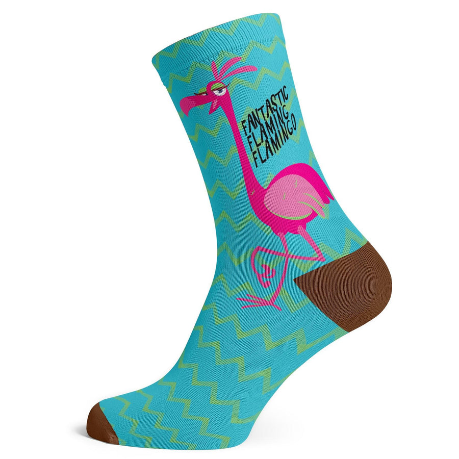 Fantastic Flaming Flamingo Socks - Socks To Be You