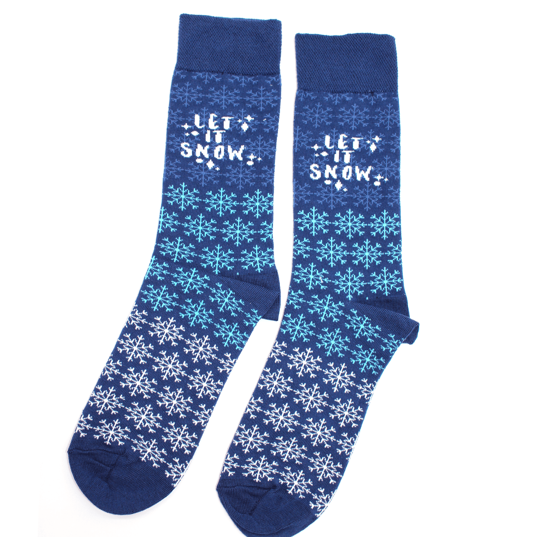 Christmas Let It Snow Socks - Socks To Be You