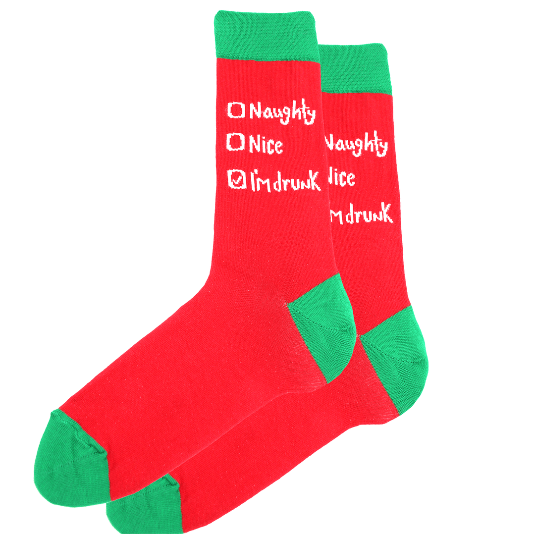 Christmas I'M Drunk Checklist Socks - Socks To Be You