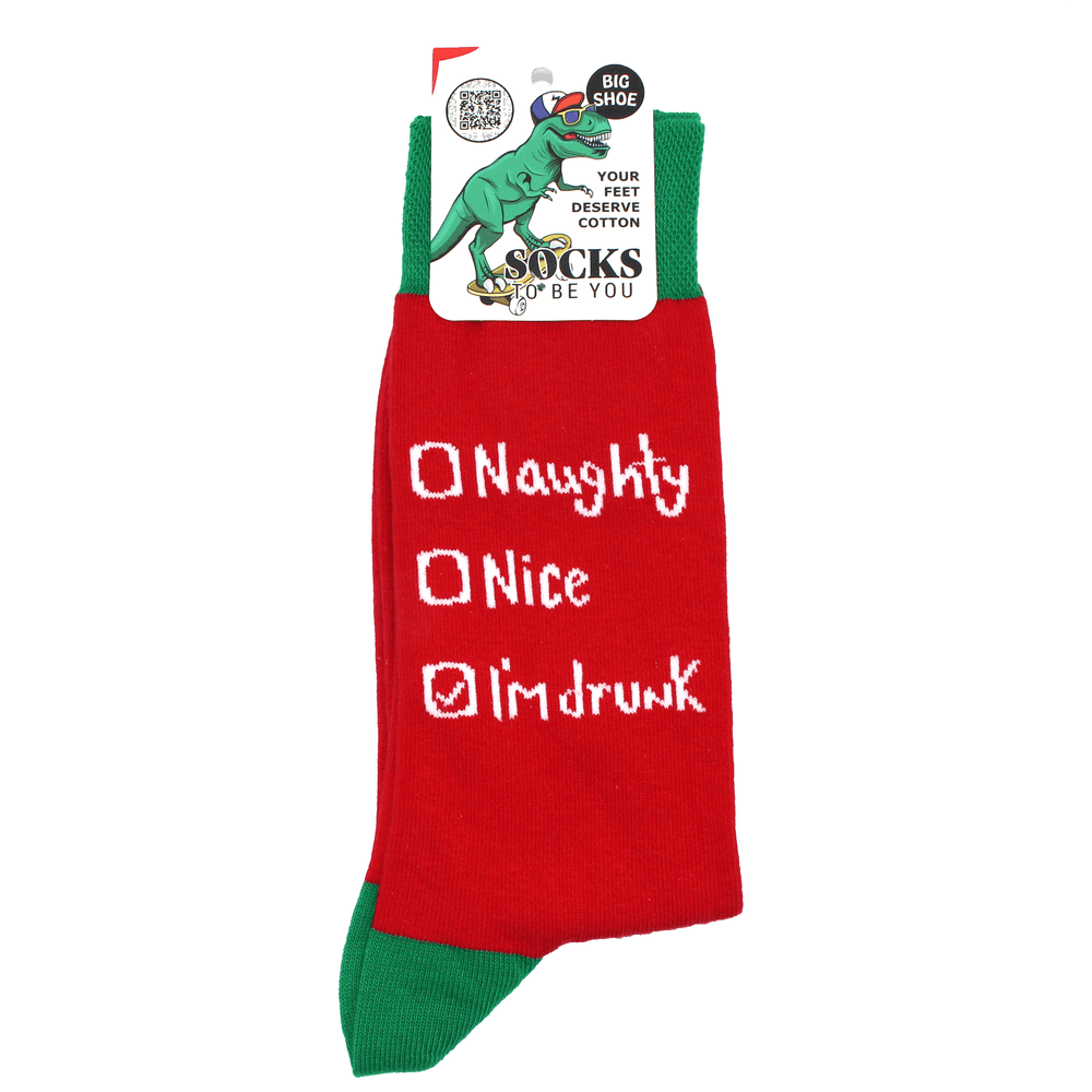 Christmas I'M Drunk Checklist Socks - Socks To Be You