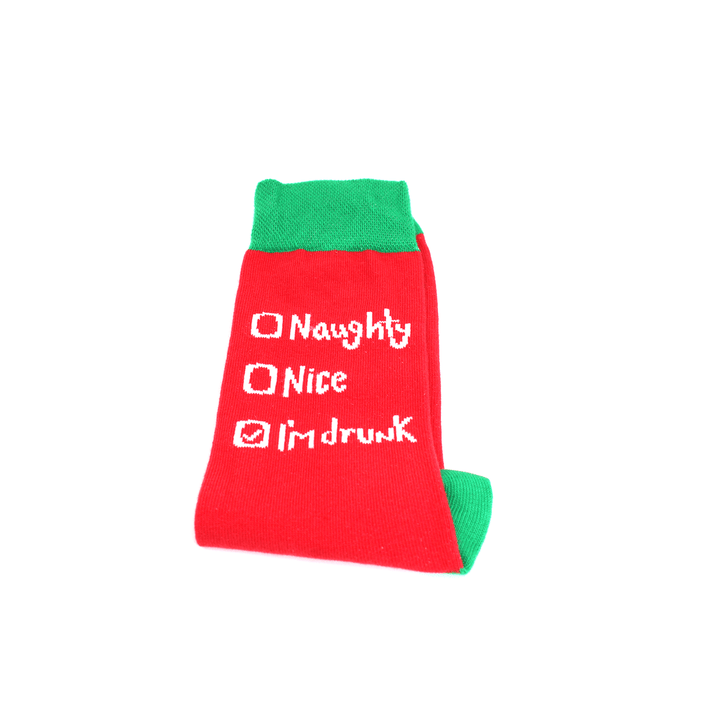 Christmas I'M Drunk Checklist Socks - Socks To Be You