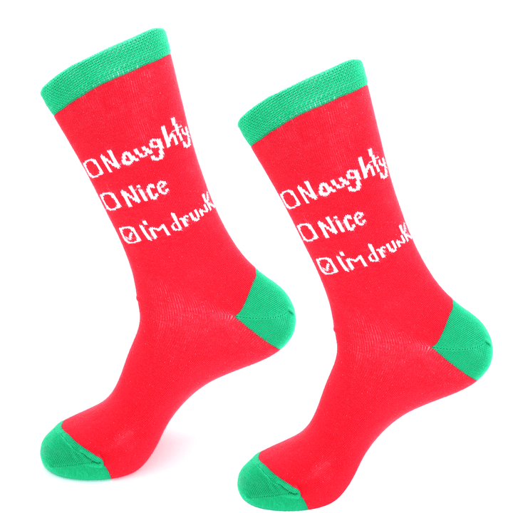 Christmas I'M Drunk Checklist Socks - Socks To Be You