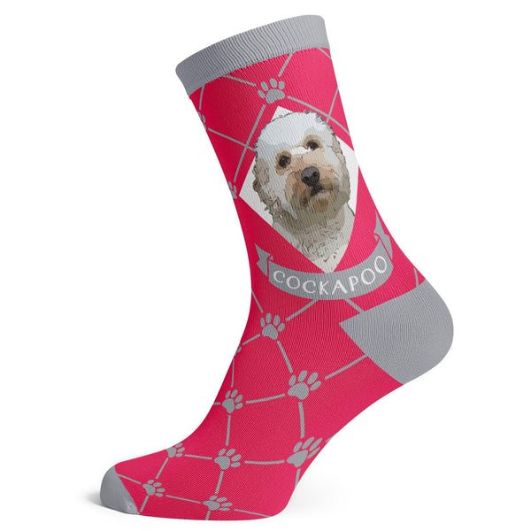 Cockapoo Socks - Premium Cotton Novelty Socks for Dog Lovers | Fun ...