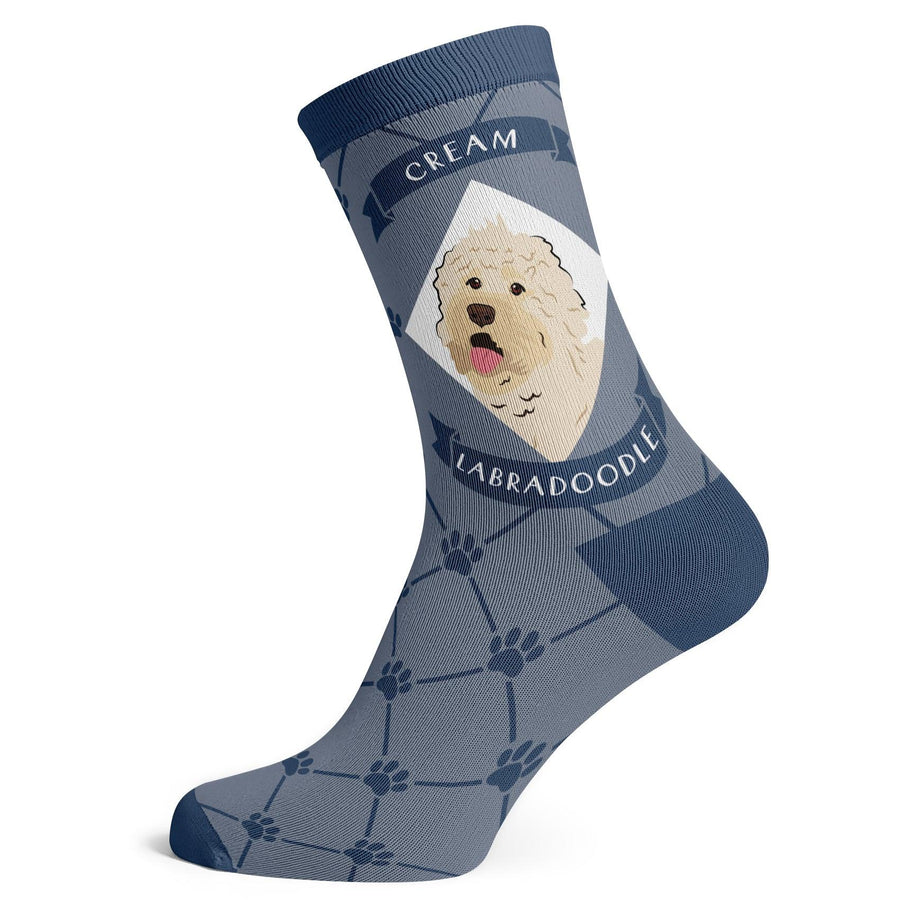 Labradoodle Cream Socks - Socks To Be You