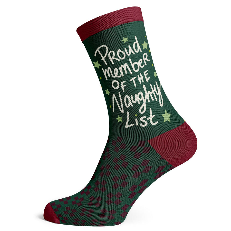 Christmas Proud Member Of The Naughty List Socks - Socks To Be You