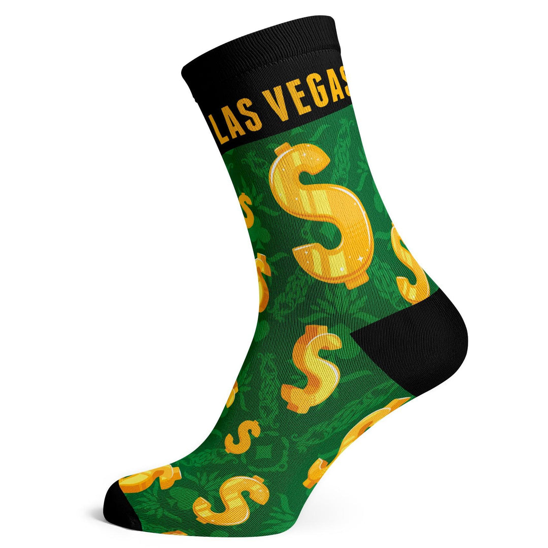 Las Vegas Dollar Signs Socks - Socks To Be You