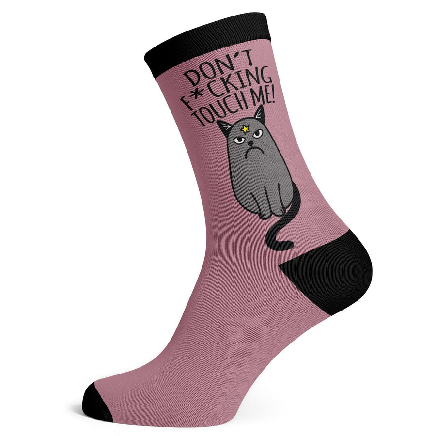 Cats Dont F-Cking Touch Me Socks - Socks To Be You