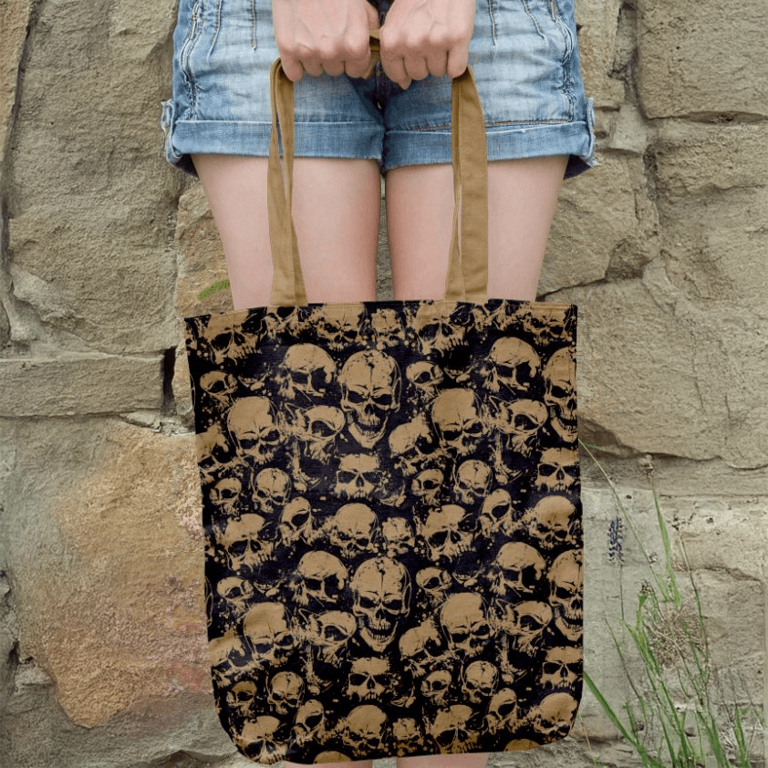 Skull Head Tote Bags - Socks To Be You