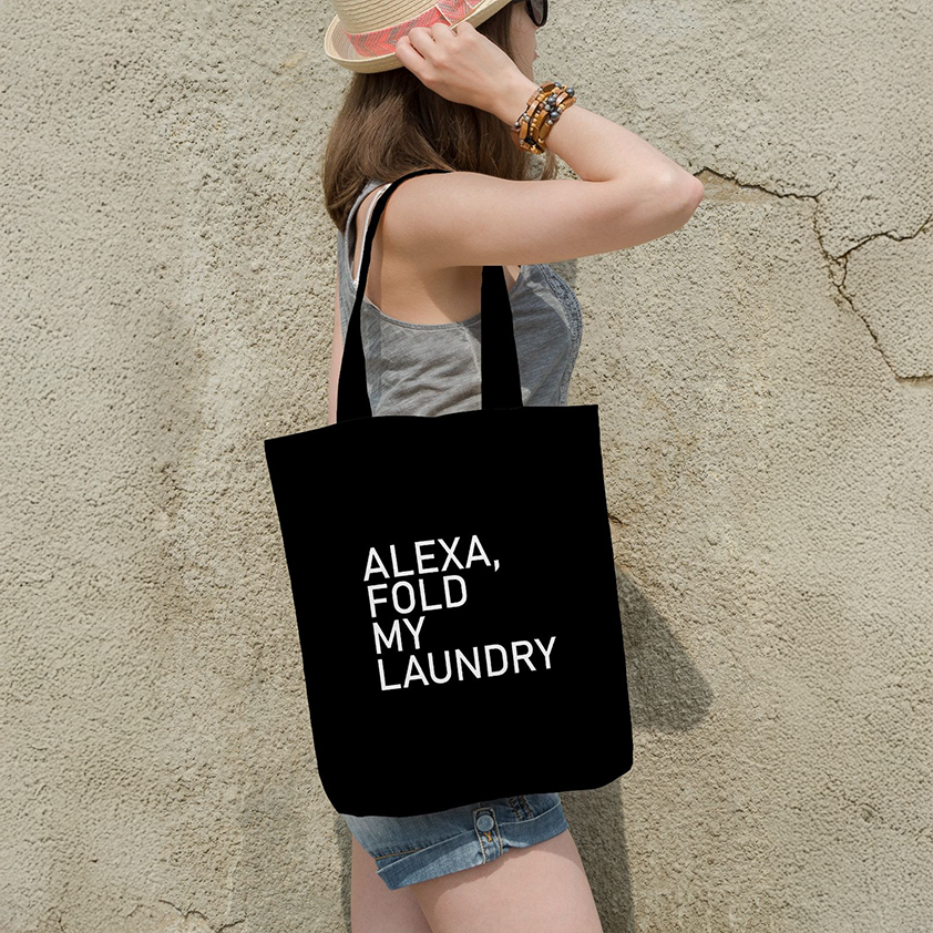 Alexa Fold My Laundry Tote Bags