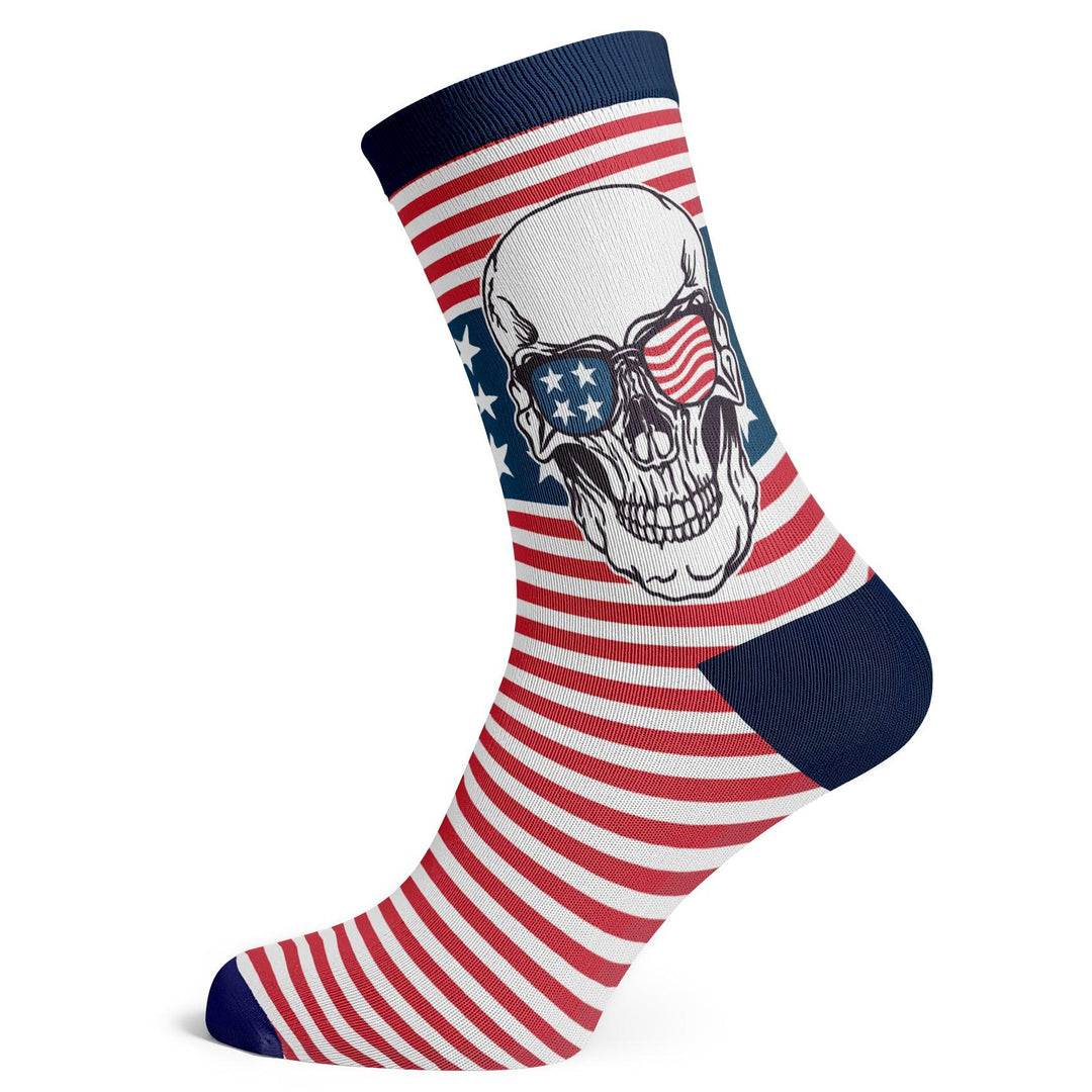 Americana Cool Skull Socks - Socks To Be You