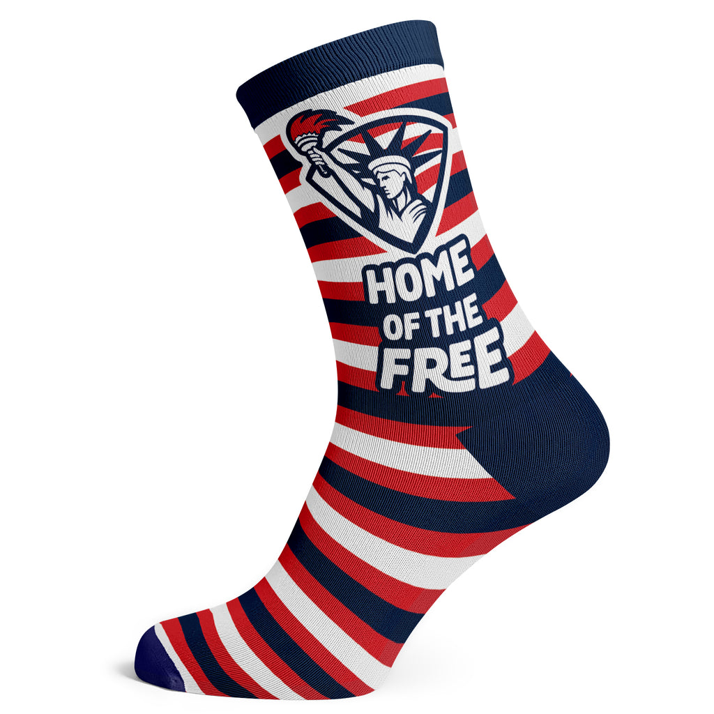 Americana Home Of The Free Socks