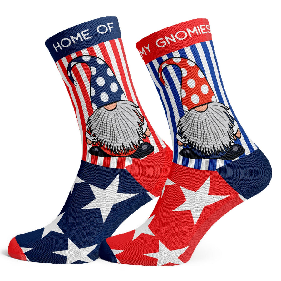 Americana Home Of The Gnomies Socks - Socks To Be You