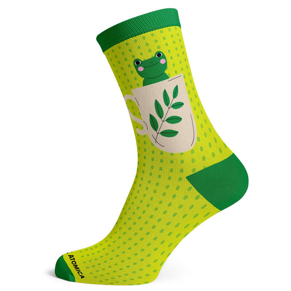 Teacup Frog Socks - Premium Cotton Novelty Socks | Animal-Themed Fun ...