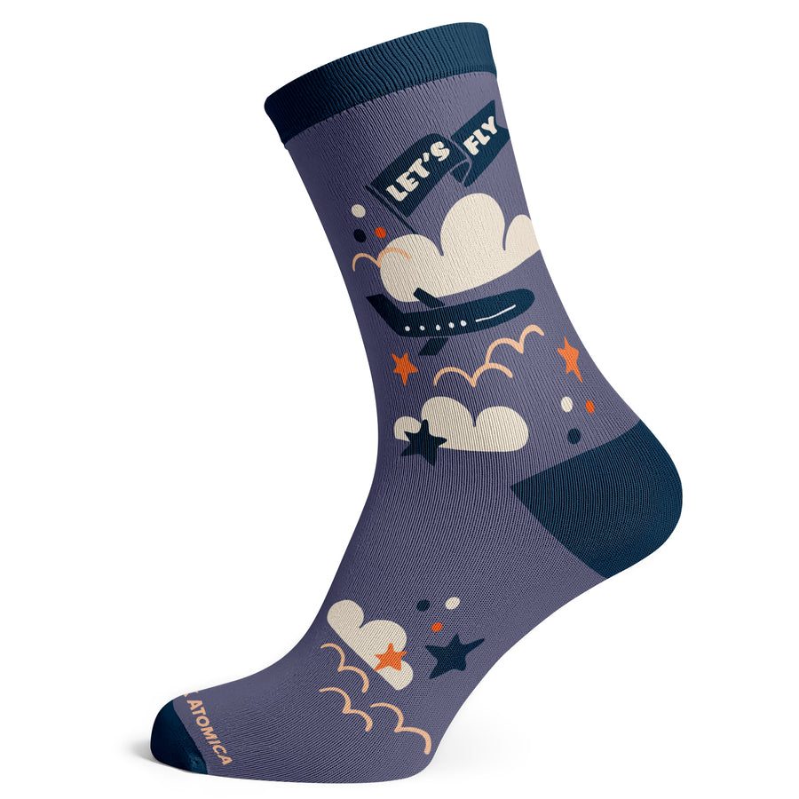 Travel Lets Fly Socks - Socks To Be You