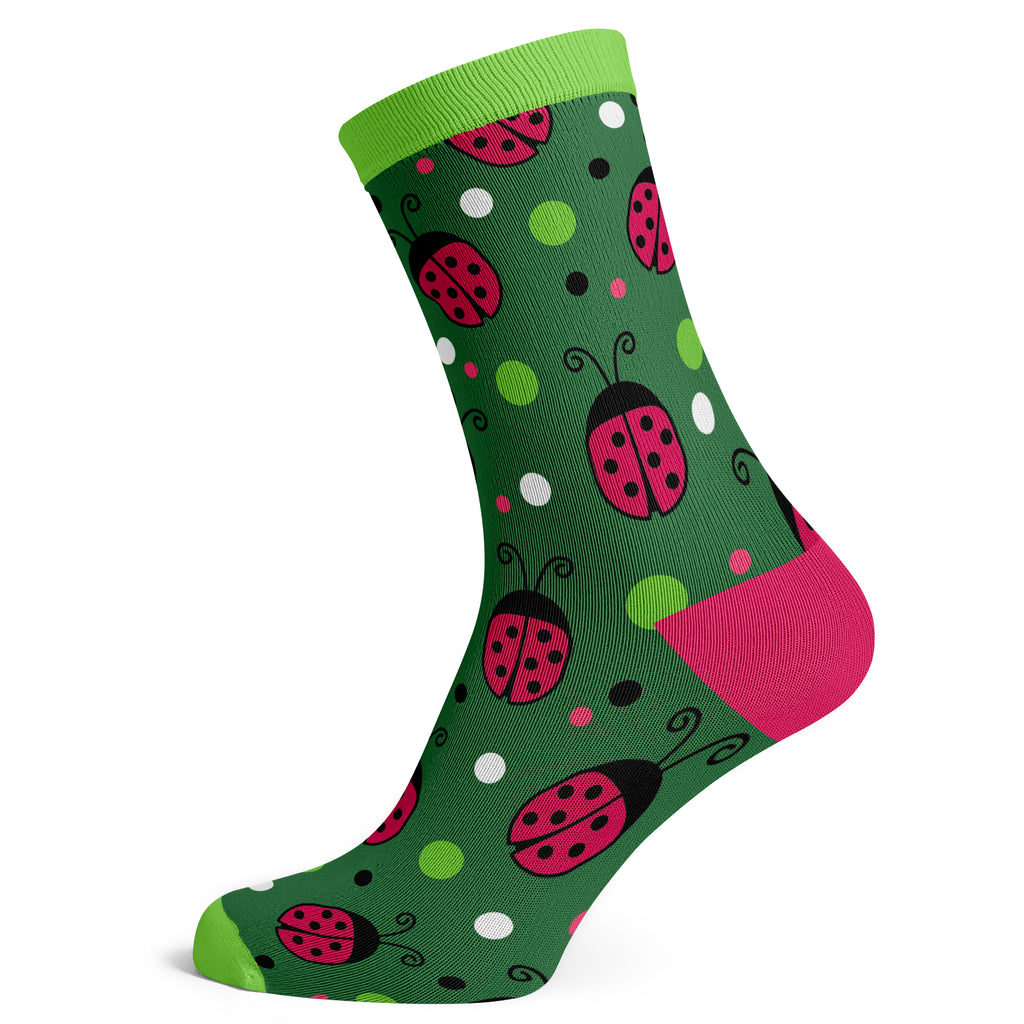 Ladybug Dots Socks