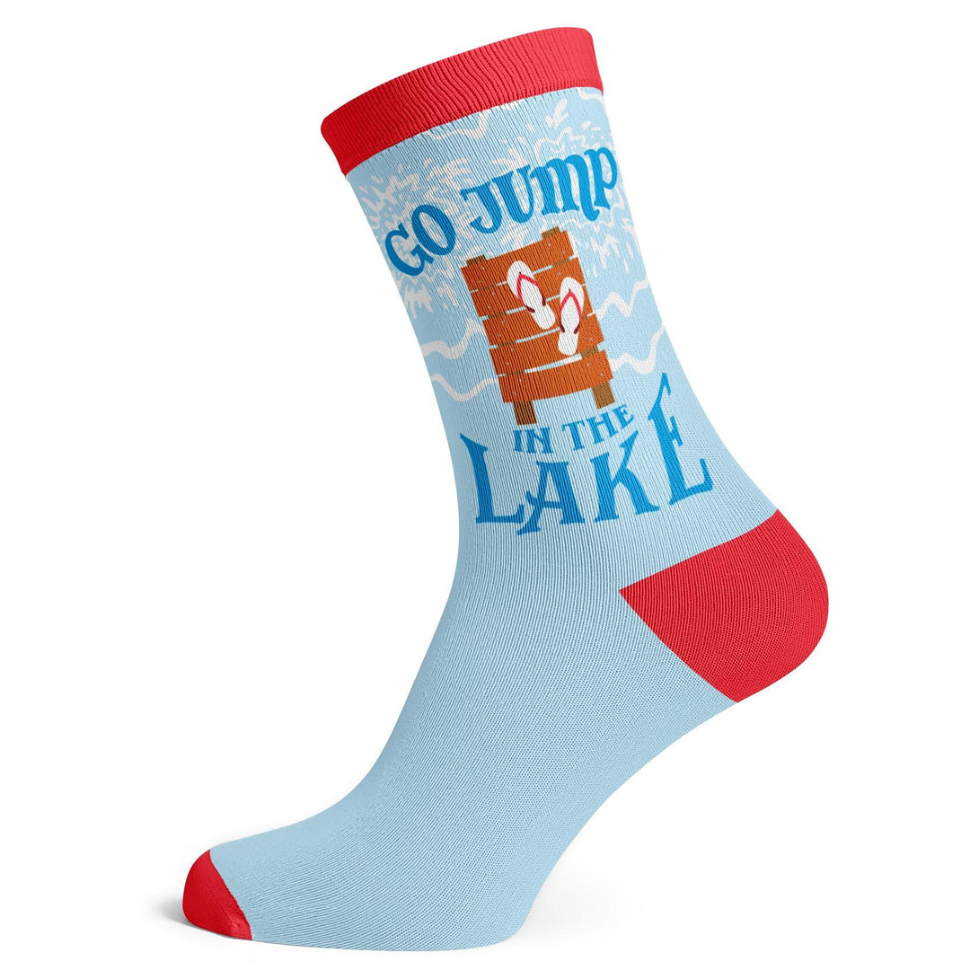 Go Jump In The Lake Socks - Socks To Be You