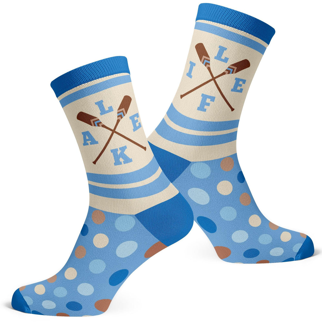 Lake Life Left Right Socks - Socks To Be You