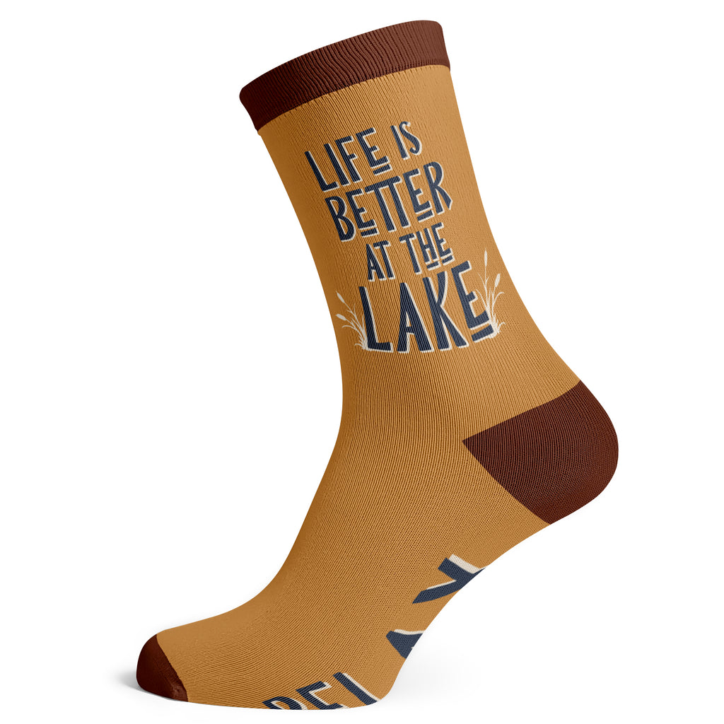 Life Is Better At The Lake Relax Socks