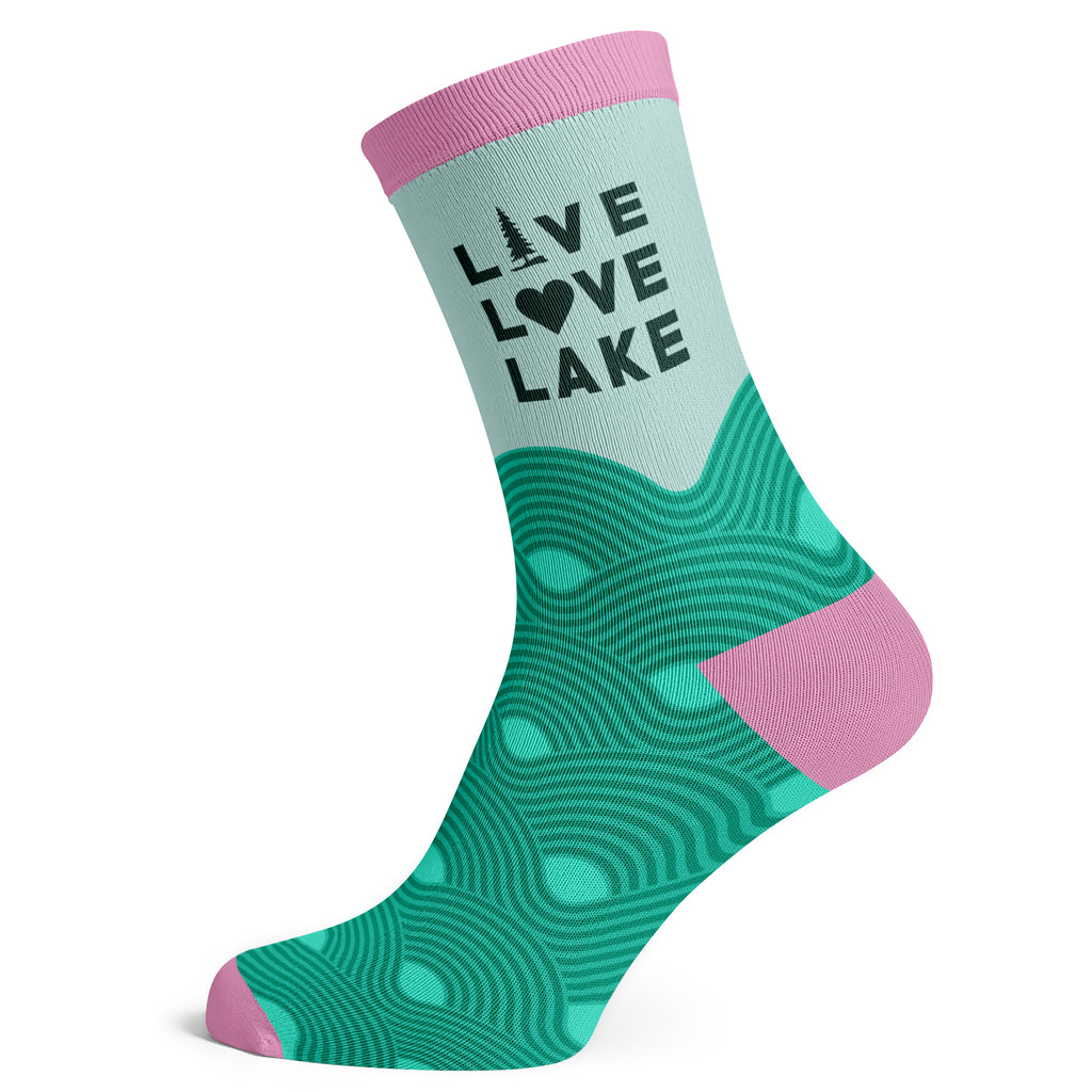 Live Love Lake Socks