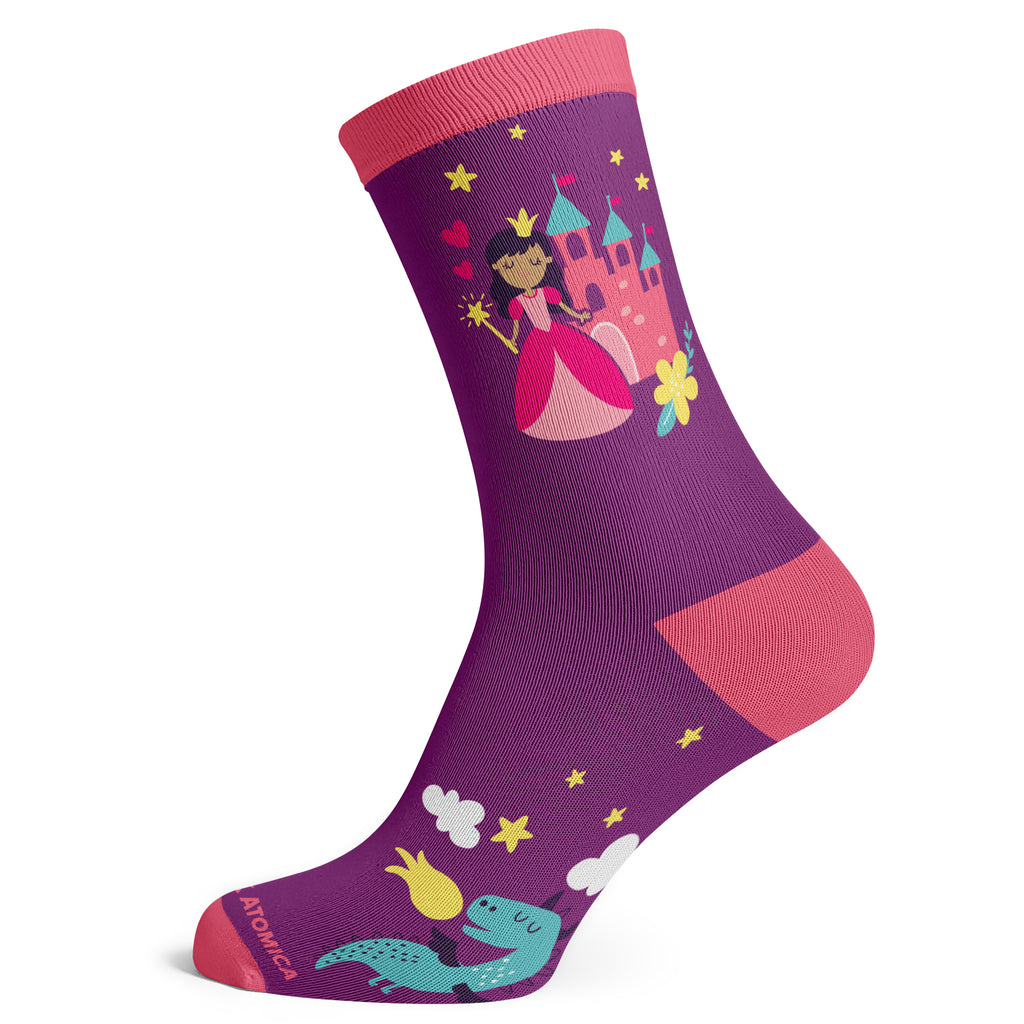 Fairytale Princess And Dragon Socks