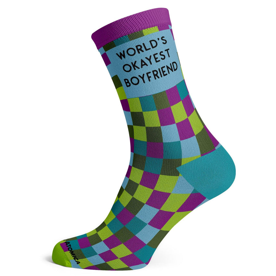 Fun Worlds Okayest Boyfriend Socks - Socks To Be You